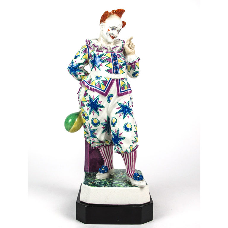 vitage porcelain clown made for charlrs serouya
